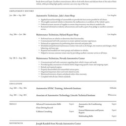 The Highest Quality Maintenance Technician Resume Examples Writing Tips Example Job Guide Edit Format