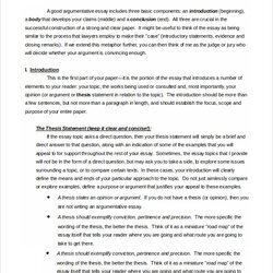 Cool Free Argumentative Writing Samples Templates In Ms Word Essay Formal Example