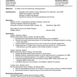 Magnificent Teacher Resume Objective Statement Template Example Gallery