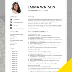 Free Resume Template Word Document Download For Your School Lesson