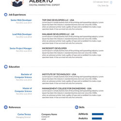 Format Word Latest Resume In Ms Free Modern Templates Minimalist Simple Of
