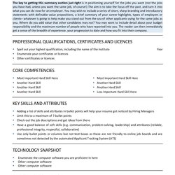 Free Australian Resume Template Rev Up Your