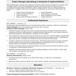 High Quality Project Manager Resume Summary Mt Home Arts Sample Examples Profile Management Professional