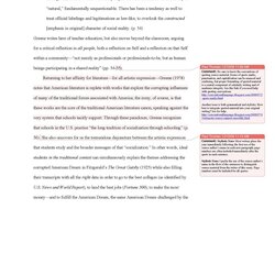 Conventional Language Sample Essay With Notes Format Cover Paper Style Sheet Title Owl