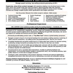 Product Manager Resume Sample Monster Template Examples Project Agile Business Samples Experience