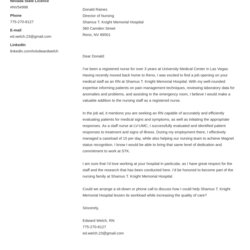 Splendid Nursing Cover Letter Examples Ready To Use Templates Template Crisp