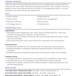 Tremendous Hospitality Resume Examples To Use In Example Rh Min