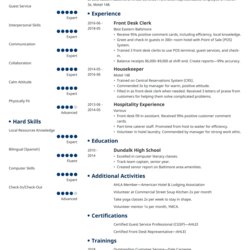 Superb Hospitality Resume Example Guide Skills Objective