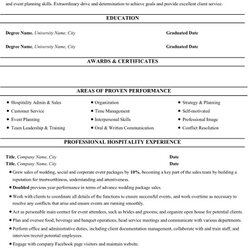 Fantastic Top Hospitality Resume Templates Samples Administration Resumes Hp Sales Sample