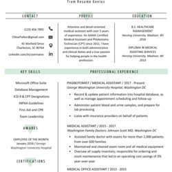 Medical Assistant Resume Sample Writing Guide Genius Template Examples Example Physician Jobs Resumes