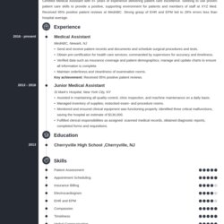 Great Medical Resume Examples Templates For Field Walker Dog Template Example Sample Subscribers Join