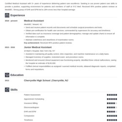 Worthy Medical Resume Examples Templates For Field Template Example Subscribers Join Iconic