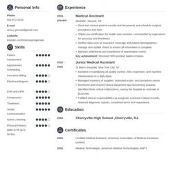 Marvelous Medical Resume Examples Templates For Field Template Example Crisp