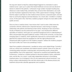 High Quality Personal Statement Essay Examples Free Samples Residency