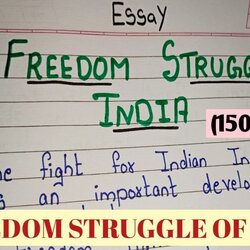Superlative Essay On Freedom Fighters Struggle Of India In