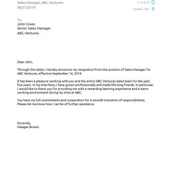 Admirable Letter Of Resignation Templates Download Now Directors Severance Job Employer Period Requesting Ah
