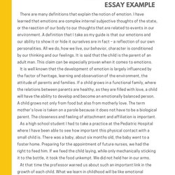 Admirable Personal Experience Essay Example