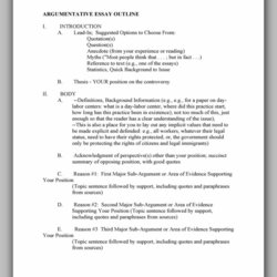 Fantastic Powerful Essay Outline Template