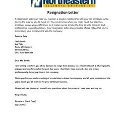Resignation Letters Examples In Google Docs Outlook Pages Letter Template Example Simple Official Resign