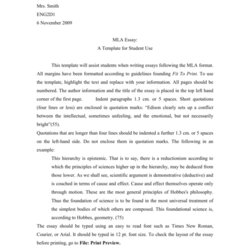 The Highest Quality Essay Template