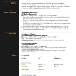 Excellent Skills On Resume Example Sample Profession Specifically Image