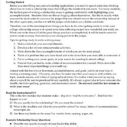 Champion Scholarship Essay Free Samples Examples Format To Download Sample Personal Template