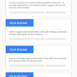 Peerless Resume Objective Examples Career Objectives For All Jobs
