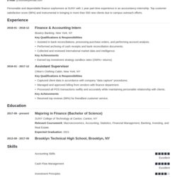 Spiffing Resume For Internship Template Guide Examples Student College Example Experience Enjoy