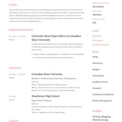 Brilliant Intern Resume Writing Guide Samples Example Internship Sample Templates