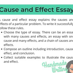 Splendid Cause And Effect Essay Outline Example Causes Effects Examples Term