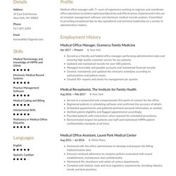 Medical Office Manager Resume Examples Writing Tips