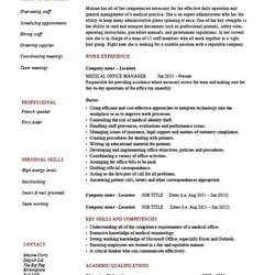 Super Medical Office Manager Resume Template Example Sample Job Description Medicine Diary Pic