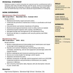 Maintenance Man Resume Samples Build Consultant