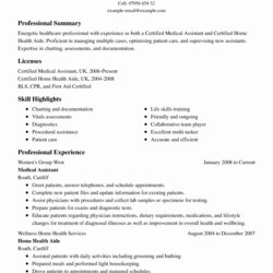 Perfect Medical Resume Template Microsoft Word Elegant Examples Templates Resumes Jobs Job Example Summary