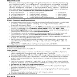 Peerless Manufacturing Project Manager Resume Example Sample Production Examples Format Management Program
