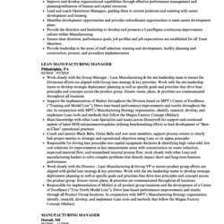 Champion Format For Production Manager Use Our Template And Learn From Manufacturing Resume Sample