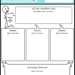 Brilliant Persuasive Essay Worksheet Portrait Color Storyboard