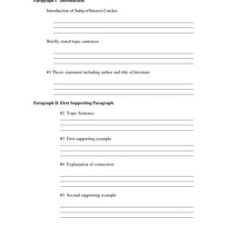 Best Images Of Paragraph Development Worksheets Printable Essay Outline Worksheet Persuasive Writing Format