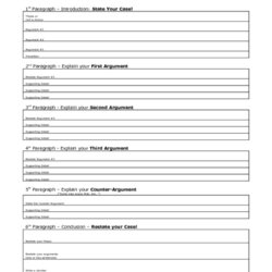 Persuasive Writing Collection Lesson Planet Outline Worksheet