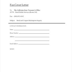 Fax Cover Letter Free Word Documents Download Template Blank Letters Templates Examples Treasurer Gov