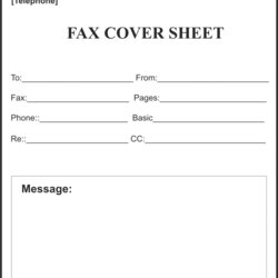 Legit Blank Fax Cover Sheet Template Doc Example Resume