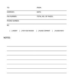 Printable Fax Cover Letters Sheet