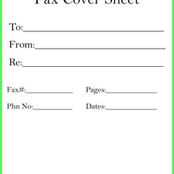Spiffing Free Fax Cover Sheet Excel Word Generic Professional Docs Sending Faxing Personal