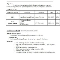 Tremendous Format For Resumes