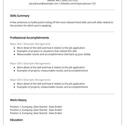 Brilliant Popular Resume Tips That Are Actually Advice Resumes Accomplishments Skilled Functional Template