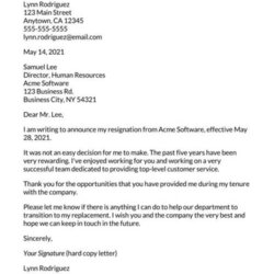 Outstanding Free Resignation Letter Templates Expert Examples Intent To Resign