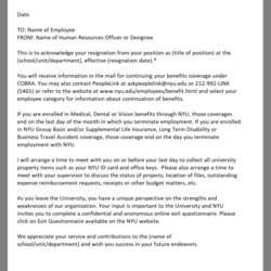 Smashing How To Write Resignation Acceptance Letter Template Employment
