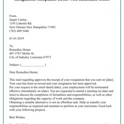 Marvelous Resignation Acceptance Letter Template Format Sample Example Immediate With Effect