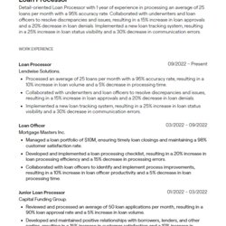 Super Loan Processor Resume Examples With Guidance Sample