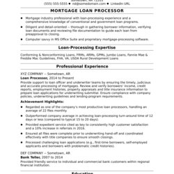 Mortgage Loan Processor Resume Sample Monster Loans Officer Examples Letter Job Description Career Templates